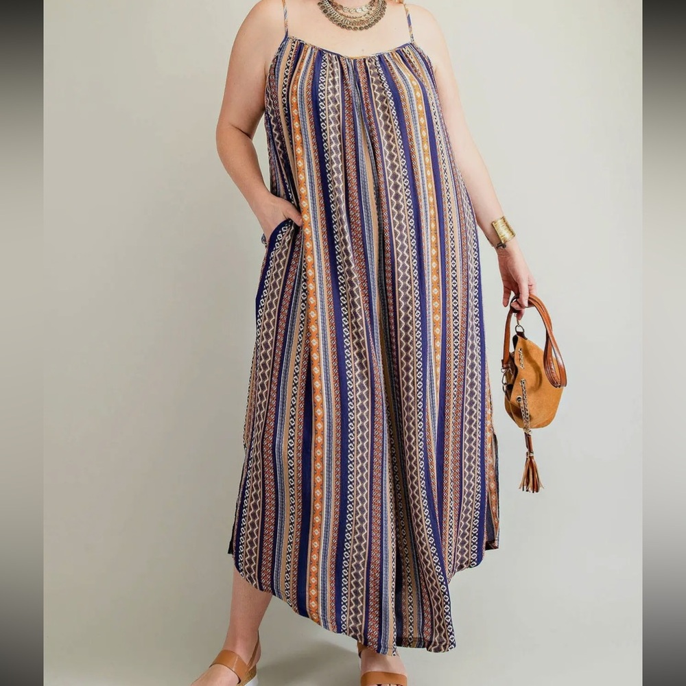 Striped Multicolor Jumpsuit